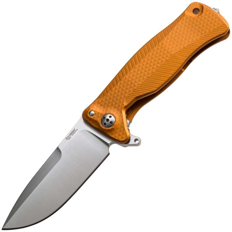 Nóż LionSteel SR11A Orange Aluminium, Satin Sleipner by Molletta (SR11A OS)