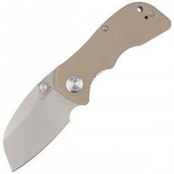 Nóż Kubey Karaji Tan G10, Bead Blasted D2 (KU180B)