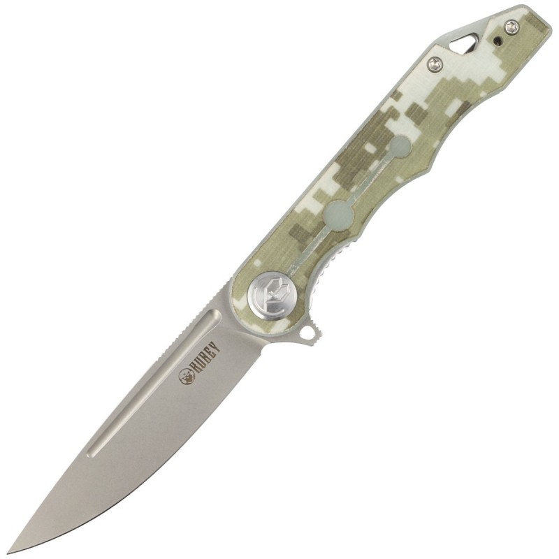 Nóż Kubey Knife Mizo Camo G10, Bead Blast AUS-10 by Tiguass (KU312E)