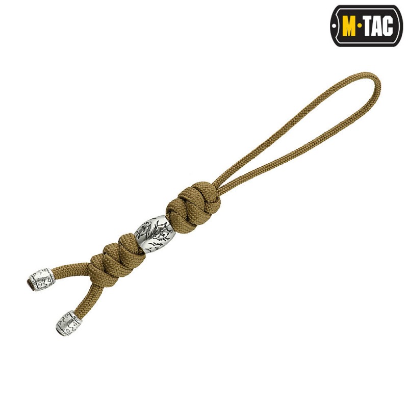 Przywieszka do noża M-Tac Zeus Stainless Steel Coyote  paracord (TMLZSSS-COY)