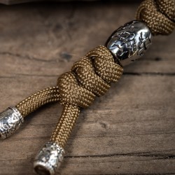 Przywieszka do noża M-Tac Zeus Stainless Steel Coyote  paracord (TMLZSSS-COY)