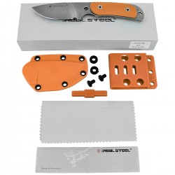 Nóż Real Steel Hunter 165 Orange G10, Stonewashed 12C27 (3532)