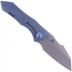 Nóż WE Knife High-Fin Blue Titanium, Stonewashed CPM 20CV by Gavko Knives (WE22005-3)