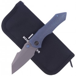 Nóż WE Knife High-Fin Blue Titanium, Stonewashed CPM 20CV by Gavko Knives (WE22005-3)