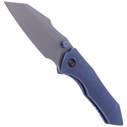 Nóż WE Knife High-Fin Blue Titanium, Stonewashed CPM 20CV by Gavko Knives (WE22005-3)