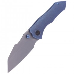 Nóż WE Knife High-Fin Blue Titanium, Stonewashed CPM 20CV by Gavko Knives (WE22005-3)