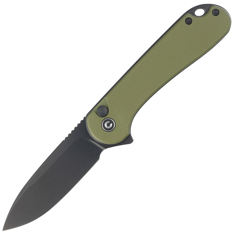 Nóż Civivi Button Lock Elementum II OD Green G10, Black Stonewashed Nitro-V (C18062P-3)