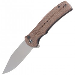 Nóż CIVIVI Cogent Brown Micarta, Silver Bead Blasted 14C28N (C20038D-6)