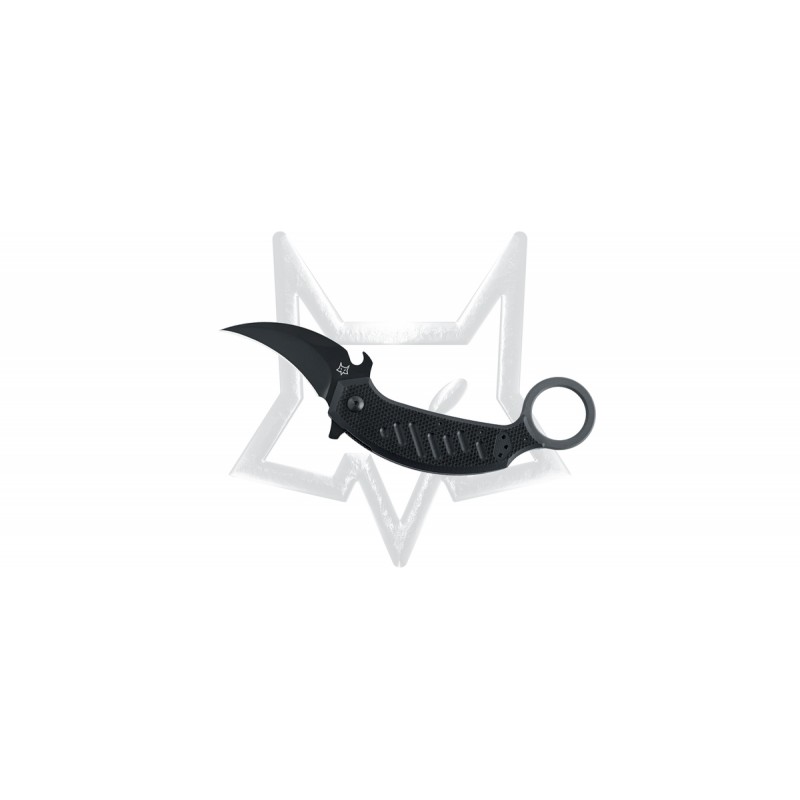 Nóż FOX PikAL / Karambit Black G10, Black Idroglider N690Co by Giuliano Ron (FX-826)