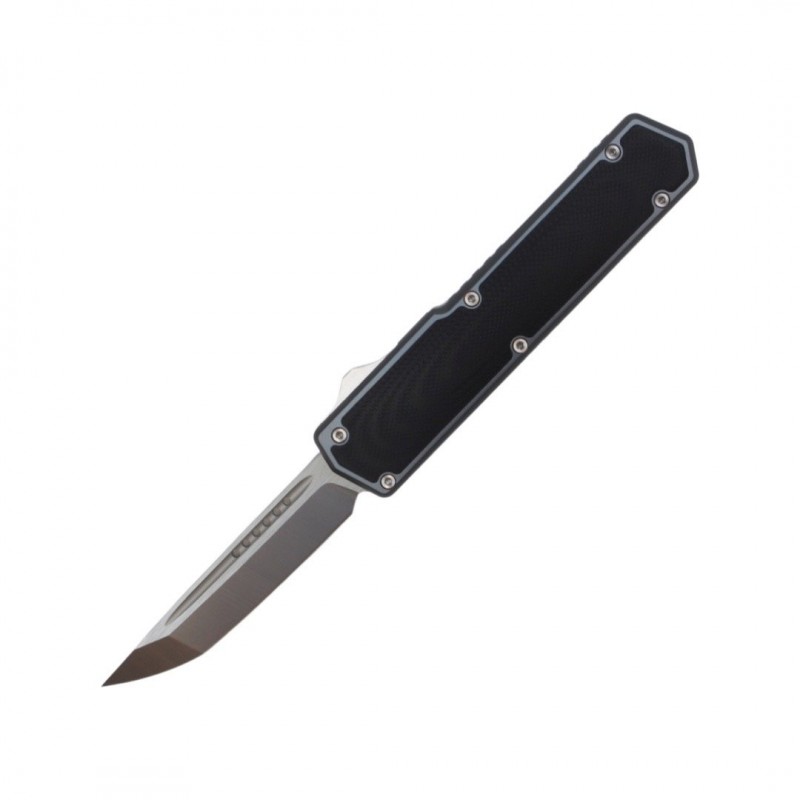 Nóż automatyczny TacKnives TK Pro OTF Vigor V2 Black G10 / Grey Aluminum, Satin 154CM