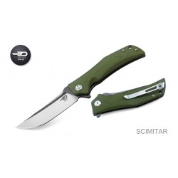 Nóż Bestech Scimitar Olive G10, Stonewashed / Satin D2 (BG05B-2)