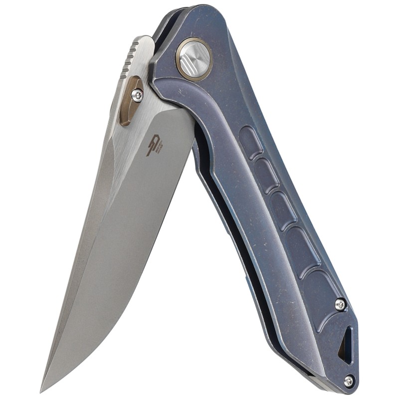 Nóż Bestech Supersonic Blue Titanium, Stonewashed / Satin CPM S35VN (BT1908B)