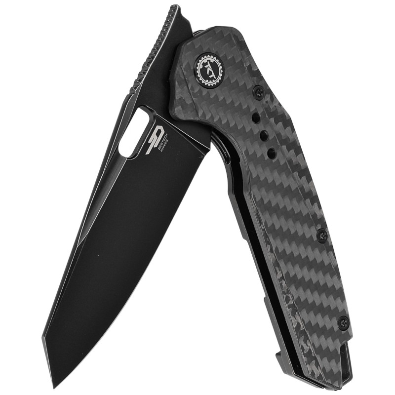 Nóż Bestech Nyxie Black Titanium / Carbon Fiber, Black Stonewashed CPM S35VN by Todd Knife and Tool (BT2209D)