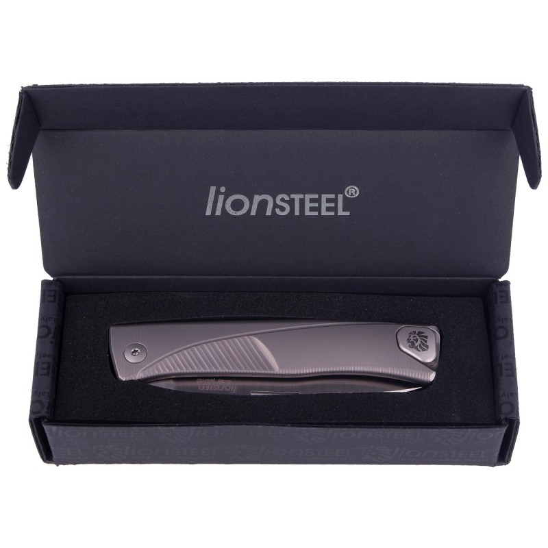 Nóż LionSteel Thrill Grey Titanium, Satin M390 by Molletta (TL GY)