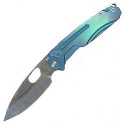 Nóż Medford Infraction Teal/Violet Multi-etch Titanium, Tumbled S45VN by Greg Medford