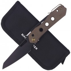 Nóż WE Knife Vision R Bronze Titanium, Black Stonewashed CPM 20CV by Snecx Tan (WE21031-4)