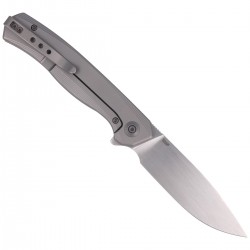 Nóż WE Knife Seer LE No 003/420 Gray Titanium, Hand Rubbed Silver CPM 20CV (WE20015-3)