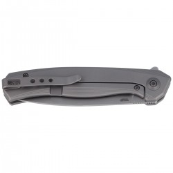 Nóż WE Knife Seer LE No 003/420 Gray Titanium, Hand Rubbed Silver CPM 20CV (WE20015-3)