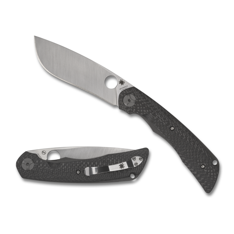 Nóż Spyderco Subvert Carbon Fiber / Titanium Sprint Run, Satin Plain CPM 20CV by Nati Amor (C239CFP)