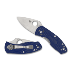 Nóż Spyderco Ambitious Lightweight Blue FRN, Satin Plain CPM S35VN (C148PBL)