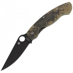 Nóż Spyderco Military Model G-10 Camo / Black Blade (C36GPCMOBK)