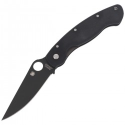 Nóż Spyderco Military Model G-10 Black / Black Blade (C36GPBK)