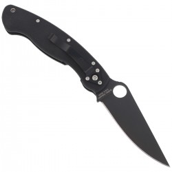 Nóż Spyderco Military Model G-10 Black / Black Blade (C36GPBK)