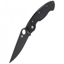 Nóż Spyderco Military Model G-10 Black / Black Blade (C36GPBK)