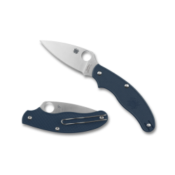 Nóż składany Spyderco UK Penknife Cobalt Blue FRN, Satin Plain CPM SPY27 by Sal Glesser (C94PCBL)