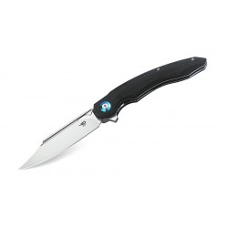 Nóż składany Bestech Fanga Carbon Fiber / Black G10, Satin D2 by Kombou (BG18C)