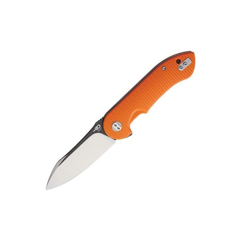 Nóż składany Bestech Torpedo Orange G10, Black Stonewashed / Satin D2 (BG17D-2)