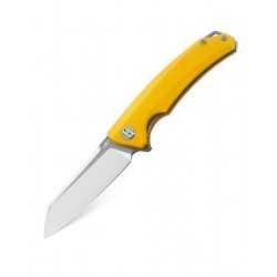 Nóż składany Bestech Texel Yellow G10, Grey Titanized / Satin D2 (BG21C-2)