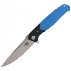 Nóż składany Bestech Swordfish Black / BlueG10, Satin D2 (BG03D)