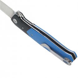 Nóż składany Bestech Swordfish Black / BlueG10, Satin D2 (BG03D)