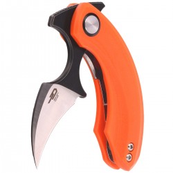 Nóż składany Bestech Strelit Orange G10, Satin/Black Stonewash 14C28N by Ostap Hel (BG52C-2)