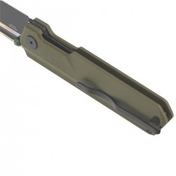 Nóż składany Bestech Tardis OD Green G10, Black DLC/Satin D2 by Ostap Hel (BG54C)