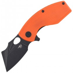 Nóż składany Bestech Lizard Orange G10, Black Stonewashed D2 (BG39D)