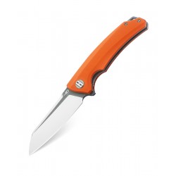 Nóż składany Bestech Texel Orange G10, Grey Titanized / Satin D2 (BG21D-2)