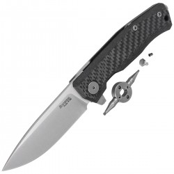 Nóż składany LionSteel Myto Carbon Fiber, Satin M390 by Molletta (MT01 CF)