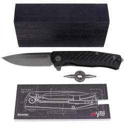 Nóż składany LionSteel Myto Carbon Fiber, Satin M390 by Molletta (MT01 CF)