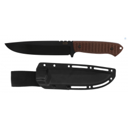 Nóż Za-Pas Expendable Brown Toxic Micarta, Black Cerakote NMV (EXT-CE-M-BR)