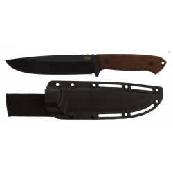 Nóż Za-Pas Expendable Brown Micarta, Black Cerakote NMV (EX-CE-M-BR)