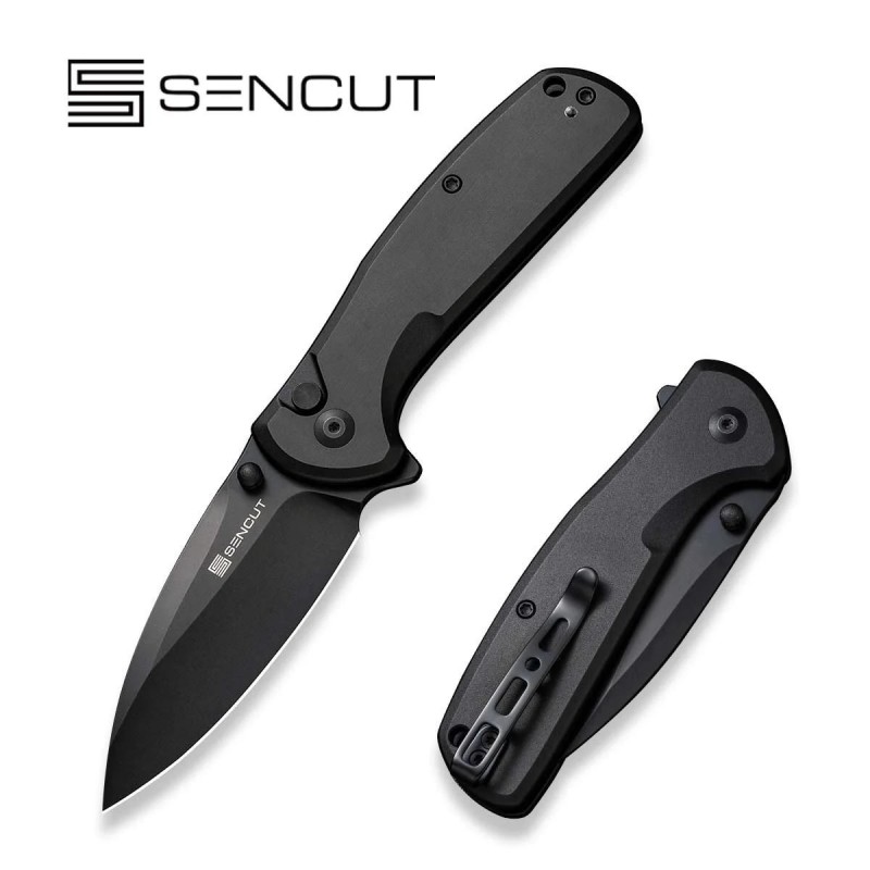 Nóż składany Sencut ArcBlast Black Aluminium,Black 9Cr18MoV (S22043B-1)