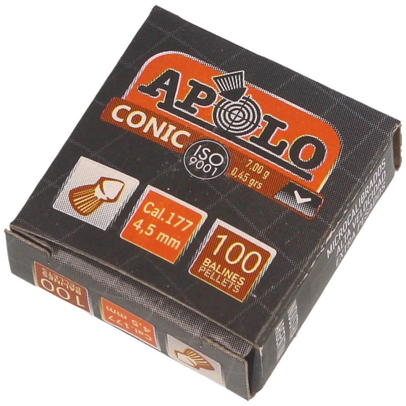 Śrut Apolo Conic 0.46g/7.1gr 4.5 mm, 100 szt. (10001)