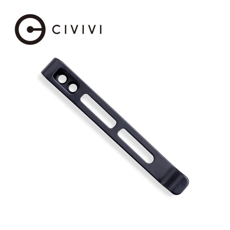 Klips Civivi Deep Carry Black Stainless Steel, bez śrub (CA-06A-V1)