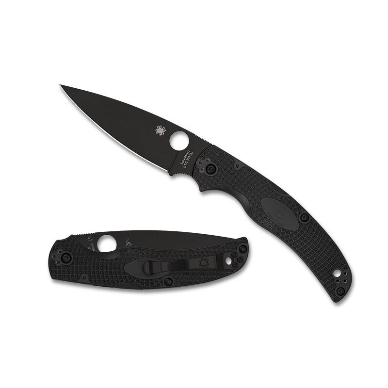 Nóż składany Spyderco Native Chief Black FRN, DLC CTS BD1N (C244PBBK)