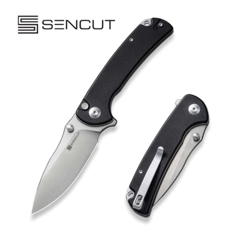 Nóż składany Sencut Pulsewave Black G10, Satin 9Cr18MoV (S23032-1)