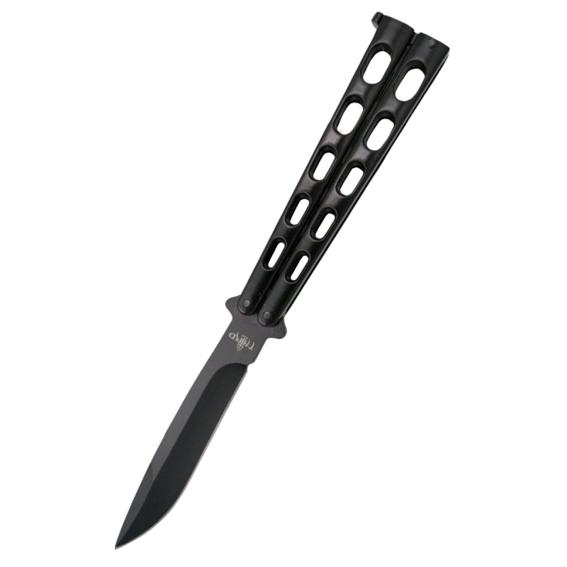 Nóż składany motylek Third Balisong Black Stainless Steel, Black (K2919N)