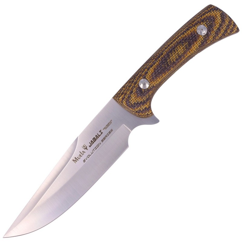 Nóż Muela Jabali Brown Micarta, Satin 170mm (JABALI-17G)