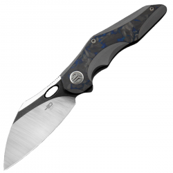 Nóż Bestech Nogard Dark Titanium / Black Blue Marble Carbon Fiber, Black Stonewashed / Satin M390 by Kombou (BT2105A)